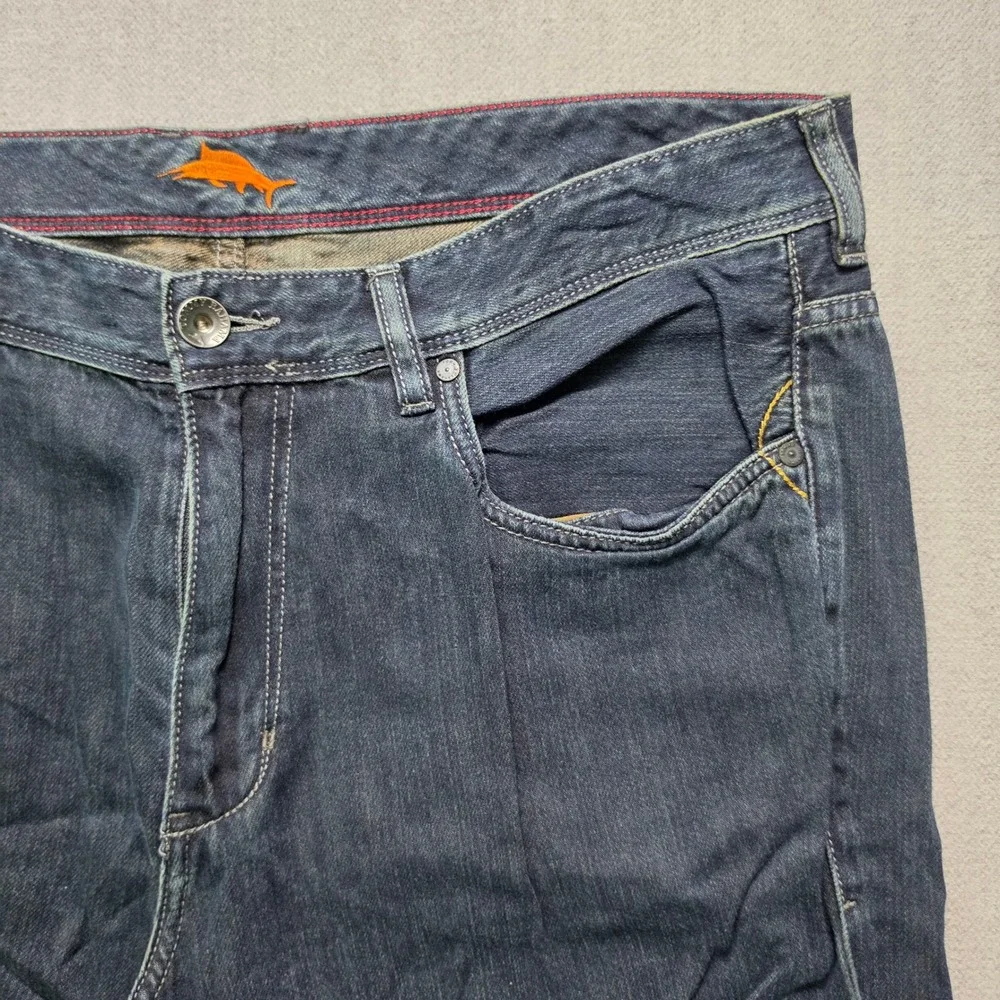 Tommy Bahama Jeans Men 38x30 Dark Wash Straight Leg Denim Pants